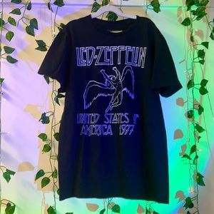Led Zeppelin Brand T-Shirt USA 1977